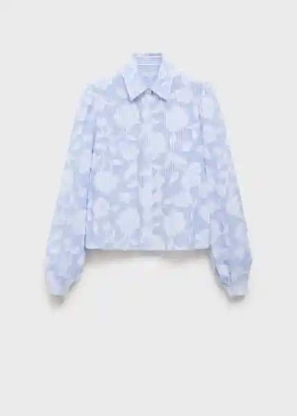 Camisa Palomo Celeste Talla S Mujer Mango