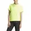 Adidas Camiseta Run it Tee Para Mujer Verde Talla XS