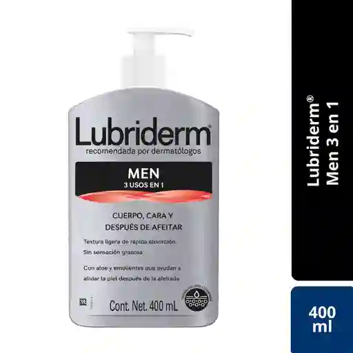 Crema Corporal LUBRIDERM For Men 400 ML