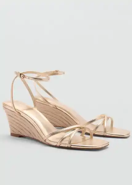 Zapatos Sibi Oro Talla 37 Mujer Mango