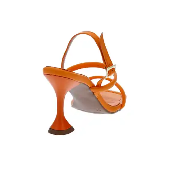 Sandalias Tacón Lyra Naranja Talla 34