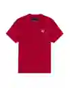 Camiseta Racing Masculino Rojo Chili Oscuro Talla XL Chevignon