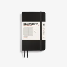 Leuchtturm1917 Cuaderno Pequeño Rayas Negro Sc