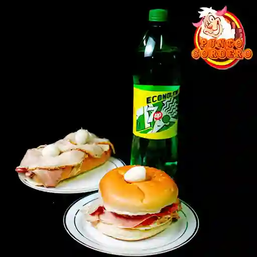 Combo Perro y Hamburguesa + Gaseosa
