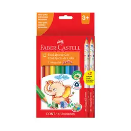 Lápiz de Color Jumbo Triangular Largo Grafito Faber-Castell