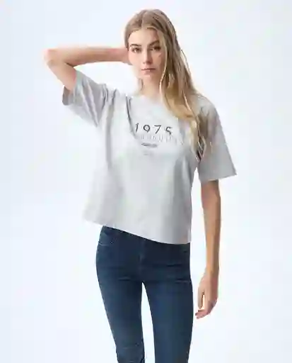 Camiseta Mujer Gris Talla M 601G000_GRI144203 Americanino