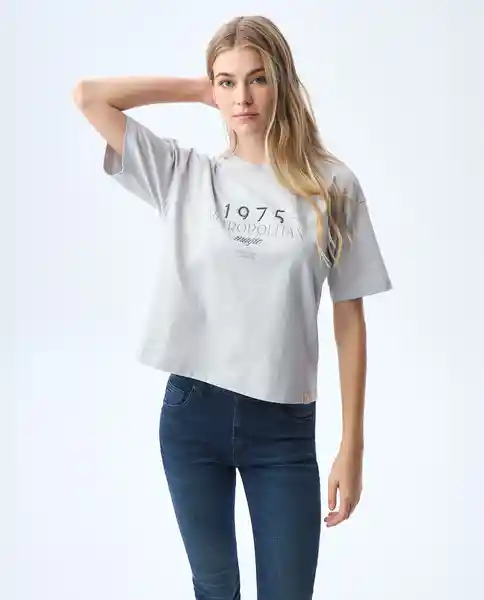 Camiseta Mujer Gris Talla M 601G000_GRI144203 Americanino