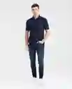 Camiseta Polo Contrast Azul Dark Ultra Oscuro S Chevignon
