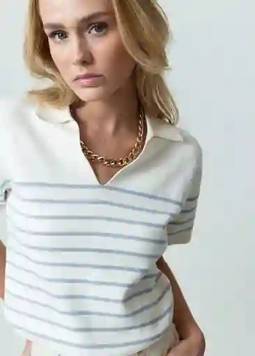 Camisa Tejido Mujer Crudo Marfil Claro Talla M 582G004 Naf Naf
