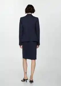 Blazer Americana Paloma Marino Talla 36 Mujer Mango