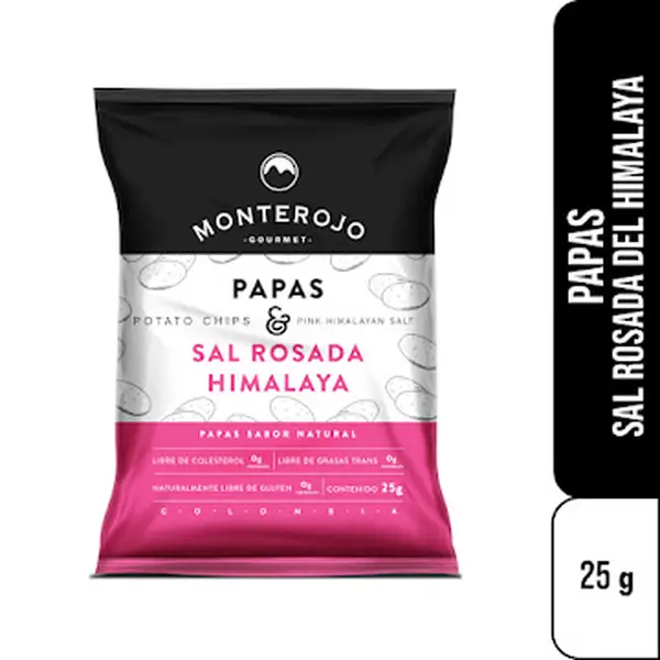 Monterojo Papas Natural Con Sal Rosada Del Himalaya