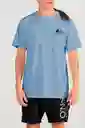 ONeill Camiseta Classic Beach Bones Masculino Azul Celeste L