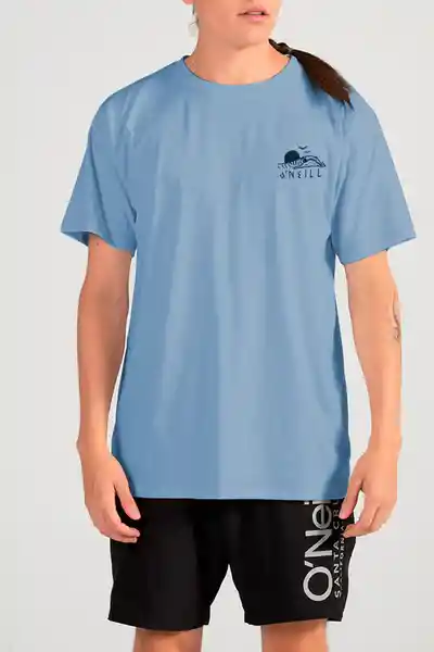 ONeill Camiseta Classic Beach Bones Masculino Azul Celeste L