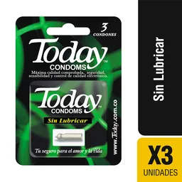 Today Condoms sin Lubricar x3 und
