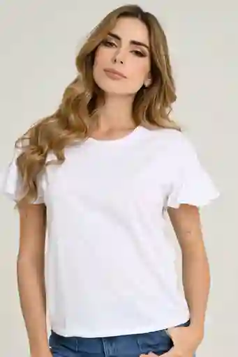 Camiseta Cotton Color Blanco Talla XL Ragged
