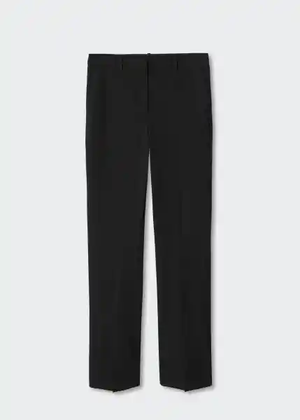 Pantalón Anne Negro Talla 42 Mujer Mango