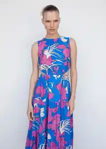 Vestido Nuti Azul Talla XL Mujer Mango