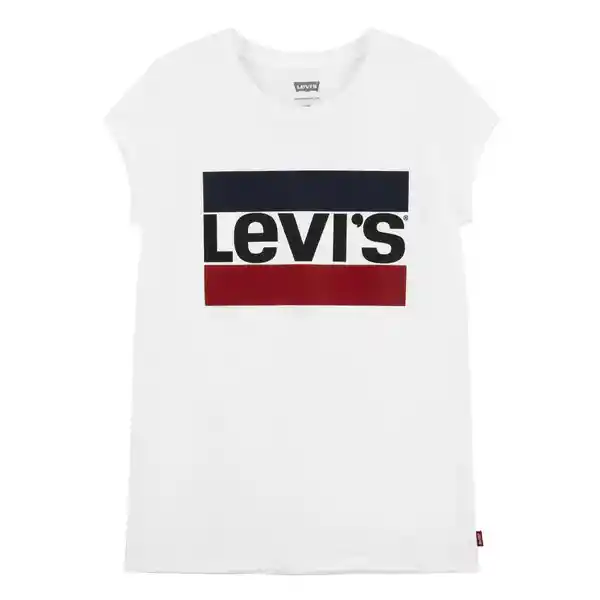 Levi's Camiseta Niña Blanco Estampado Talla 5