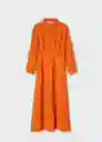 Vestido Ameliel-W Naranja Talla M Mujer Mango