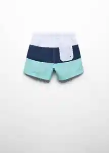 Short Bañador Block Navy Talla 05 Niños Mango