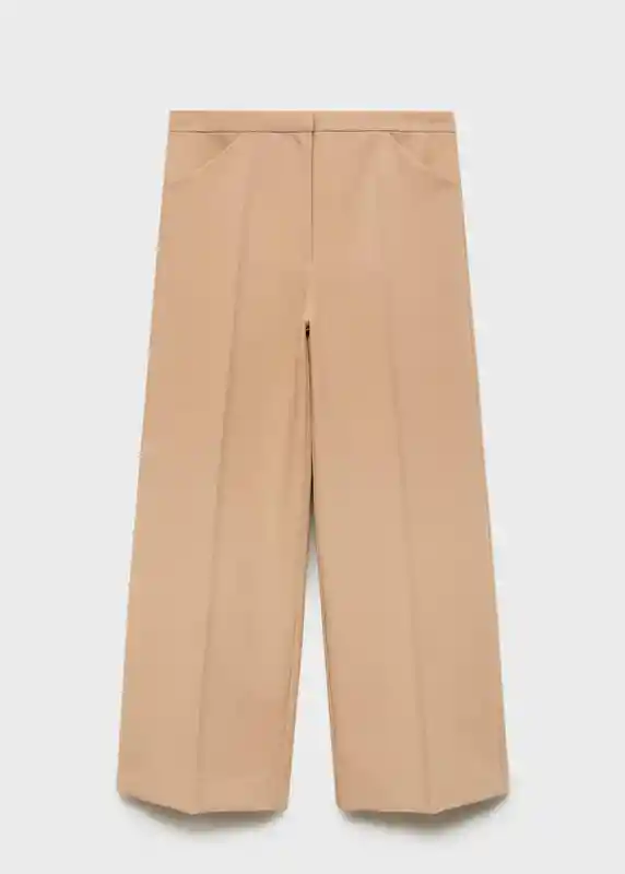 Pantalón Nina Beige Talla 40 Mujer Mango