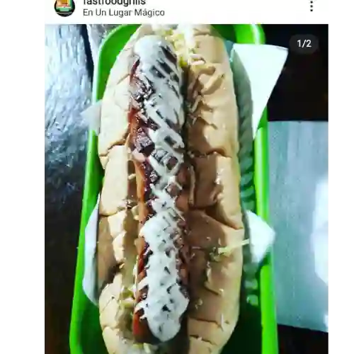 Perro Caliente Sencillo Papas y Bebida