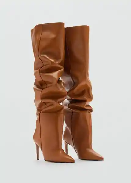 Botas Liza Tabaco Talla 36 Mujer Mango