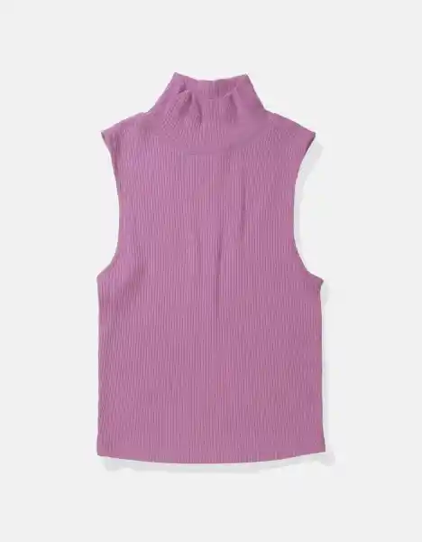 Camiseta Cuello Alto Mujer Morado Talla: Small American Eagle