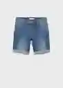 Bermuda Rock Tejano Oscuro Talla 48 Hombre Mango