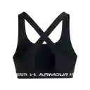 Under Armour Crop Crossback Mid Bra Mujer Negro XS