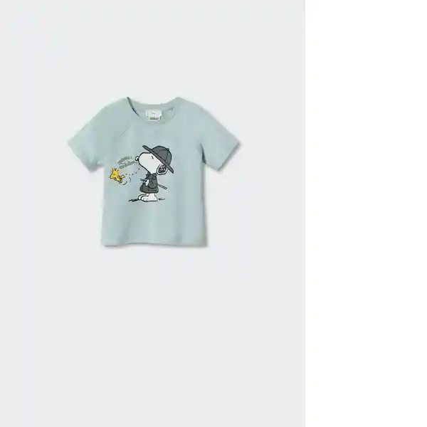 Camiseta Discover Verde Pastel Talla 69 Niños Mango