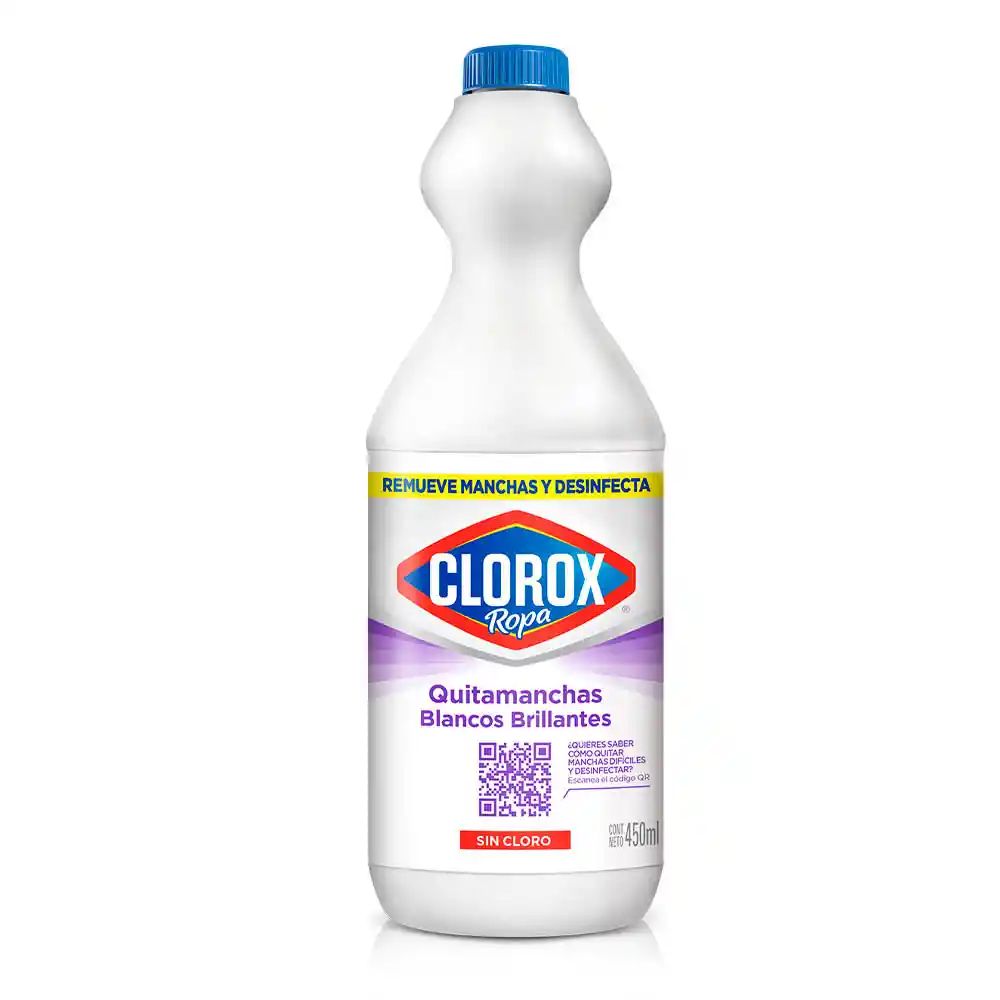 Quitamanchas Clorox Blancos Brillantes 450 ml