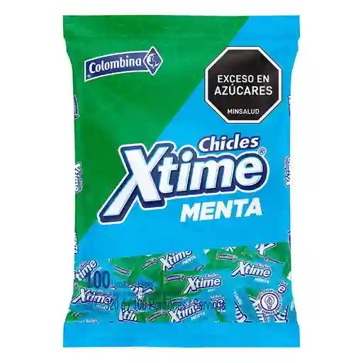 Xtime Chicle Menta 100 Und