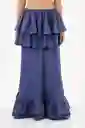 Falda Larga Brumelia Azul Talla 02 M