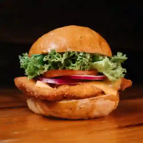 Hamburguesa de Pollo Apanado