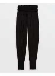 Pantalón de Pijama Aerie Negro Talla SMALL American Eagle