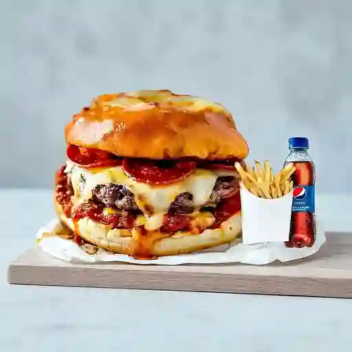 Combo Bun Sandwich de Carne y Peperonni