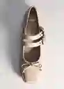 Zapatos Elastic Beige Talla 39 Mujer Mango