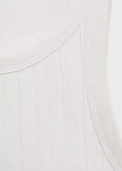 Top Naju Blanco Talla M Mujer Mango