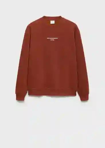 Sudadera Hotelc Terracota Talla S Hombre Mango