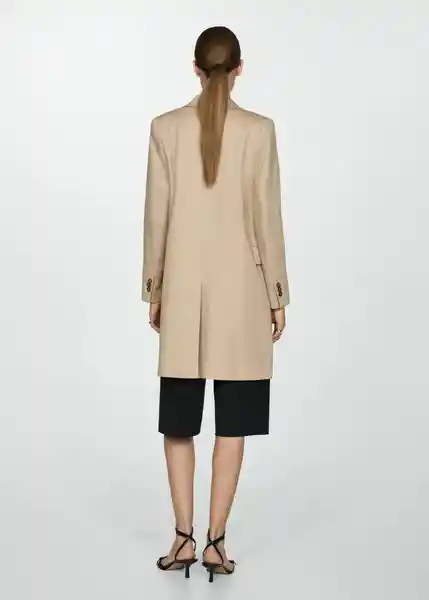 Abrigo Manila Beige Talla S Mujer Mango