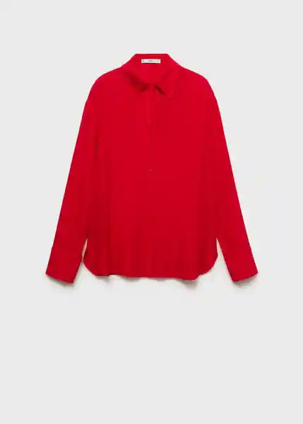 Camisa Lima Rojo Talla S Mujer Mango