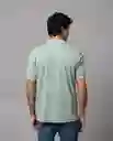 Camiseta Polo Iconica Hombre Verde Golfo Medio T S 34602 Rifle