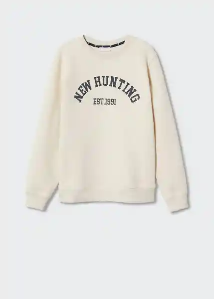 Sudadera Hunting Crudo Talla 18 Teen Niños Mango