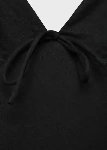 Vestido Mario Negro Talla XS Mujer Mango