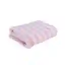 Toalla de Baño Rayada Serie Rosa Miniso