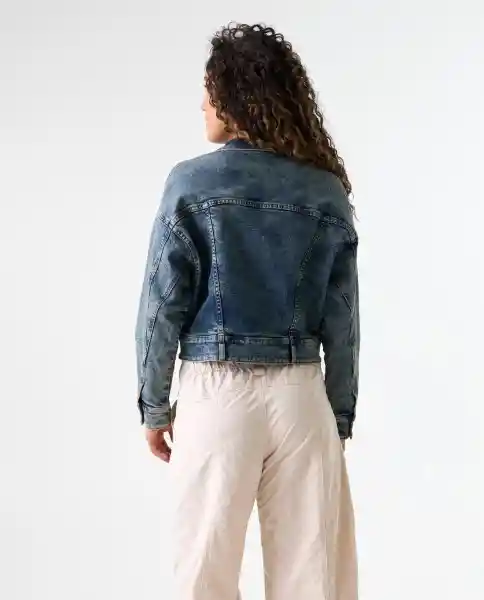 Chaqueta Mujer Azul Talla S 322G000_AZU174429 Americanino
