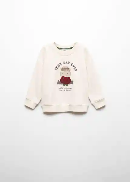 Sudadera Curioso Crudo Talla 70 Niños Mango