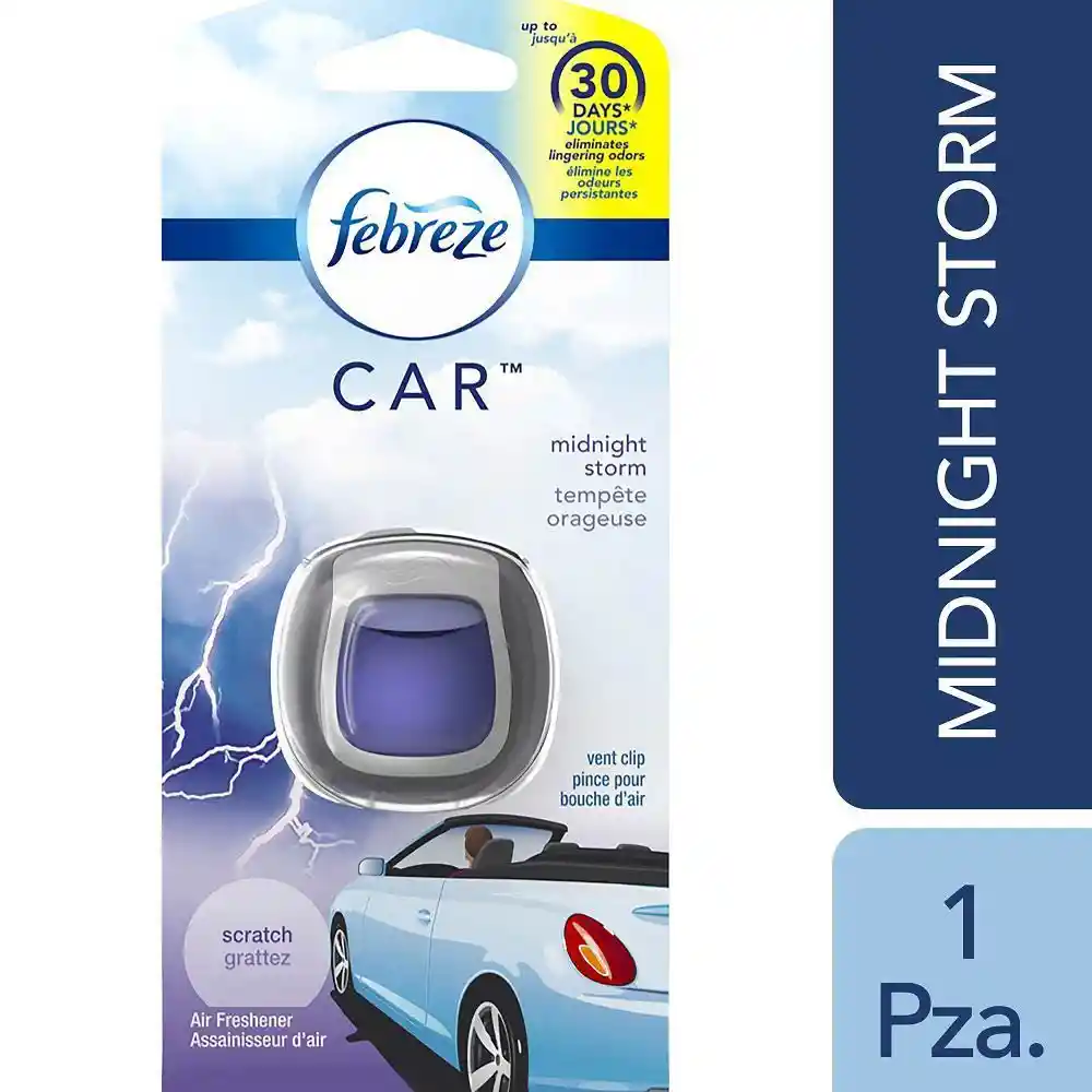 Febreze Ambientador Vent Clip Midnight Storm 2 mL