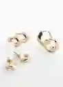 Pendientes Tessa Oro Talla 99 Mujer Mango